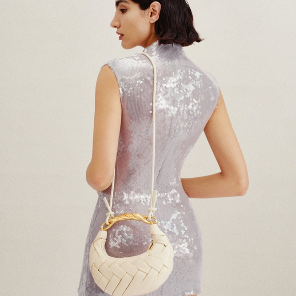 JW Pei Orla Weave Handbag - Cream White- BRAND NEW - Picture 10 of 13